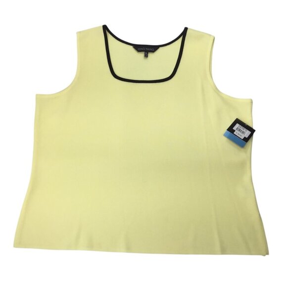 Ming Wang Cardigan Sweater Twin Set NWT Two Piece XL Knit Shell Yellow Black - Picture 10 of 14